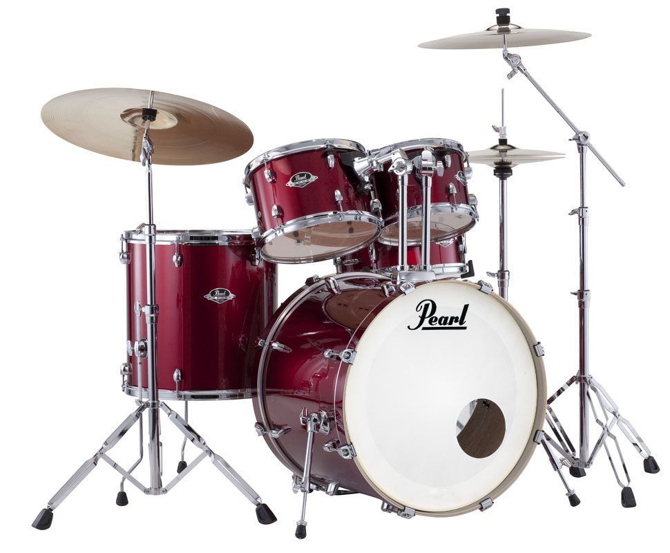 Pearl Export EXX705NBR/C704 Drumset black cherry glitter 20/10/12/14/ Snare