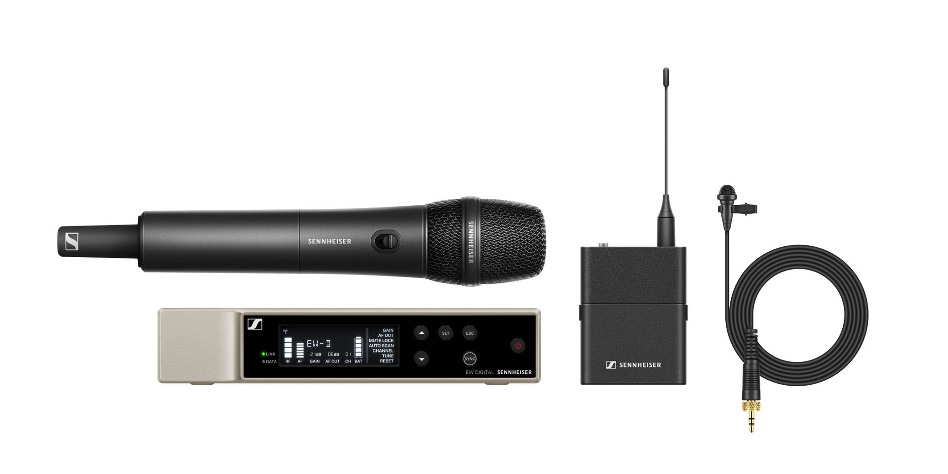 Sennheiser EW-D ME2/835-S SET U1/5 Digital Wireless Lavalier / Vocal Combo SET