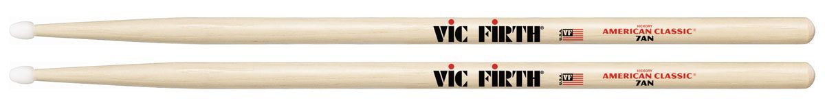 VIC FIRTH 7AN Drumsticks Nylon American Classic Hickory