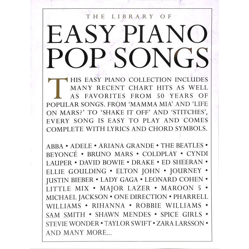 The Library of easy Piano Pop Songs incl. Text & Akkorde music sales MSAM-101146_00042328_