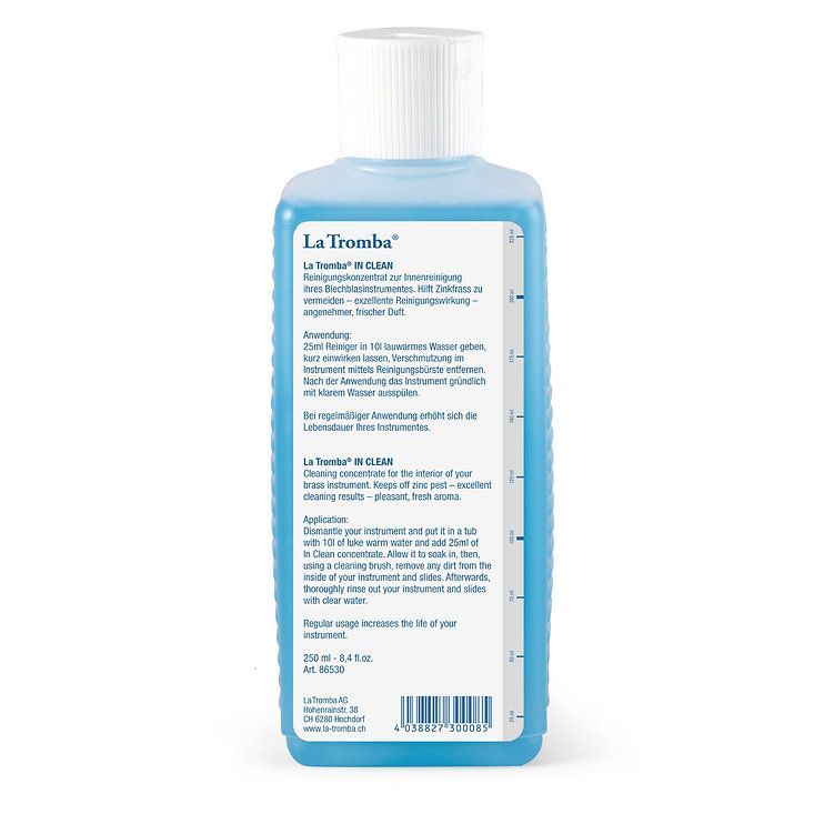 La Tromba  In Clean  Konzentrat zur Innenreinigung von Metallblasinstrumenten