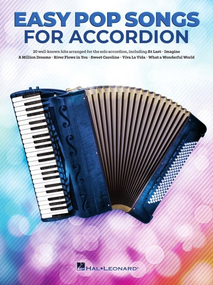 Noten Easy Pop songs for Accordion HL 346566  20 Titel für Akkordeon