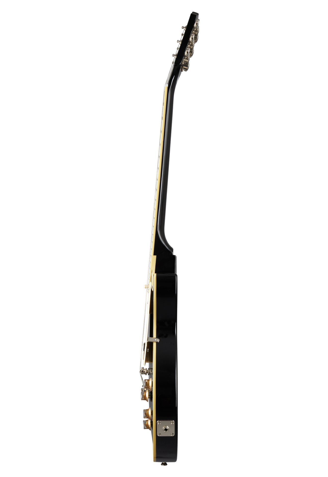 Epiphone Les Paul Classic Ebony B-Ware, reparierter Halsbruch