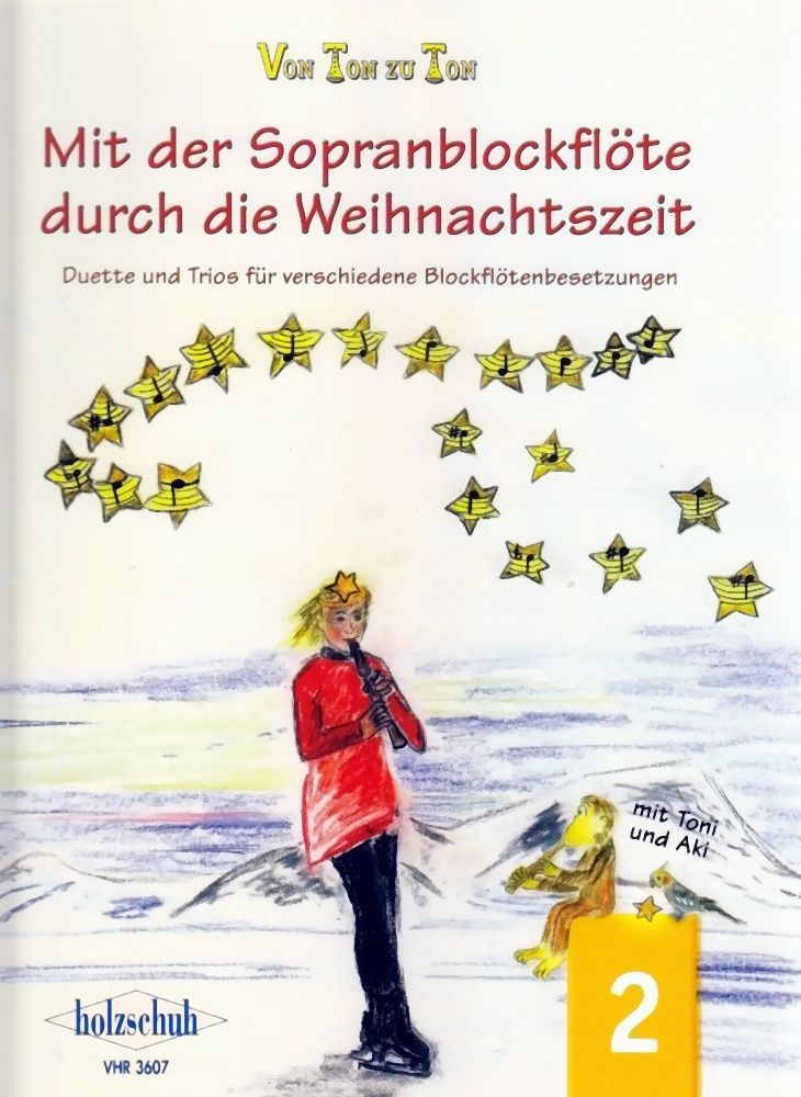 Noten Mit der Sopranflöte durch die Weihnachtszeit VHR 3607 Holzschuh