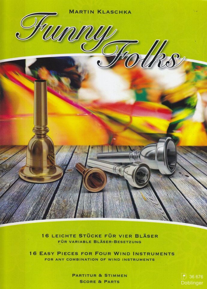 Noten Funny Folks Doblinger 16 leichte Stücke für vier Bläser 36676 M. Klaschka