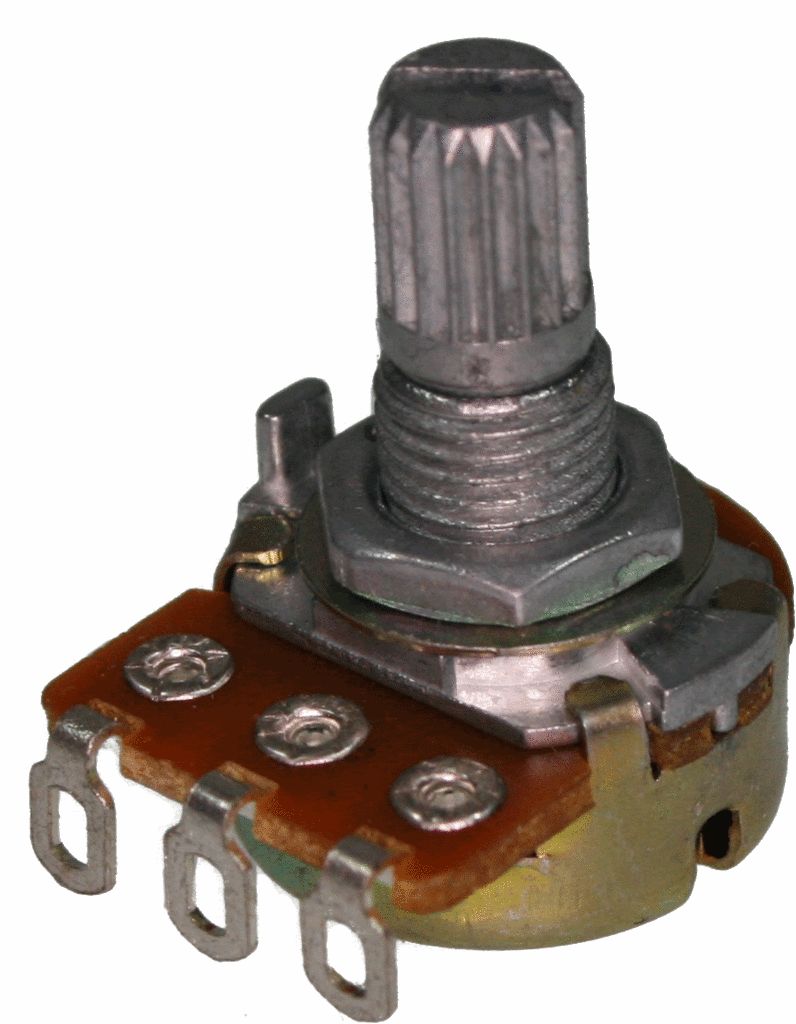 Allparts Mini Poti 250 kOhm logarhythmisch, Potentiometer für E-Gitarre_00006765_