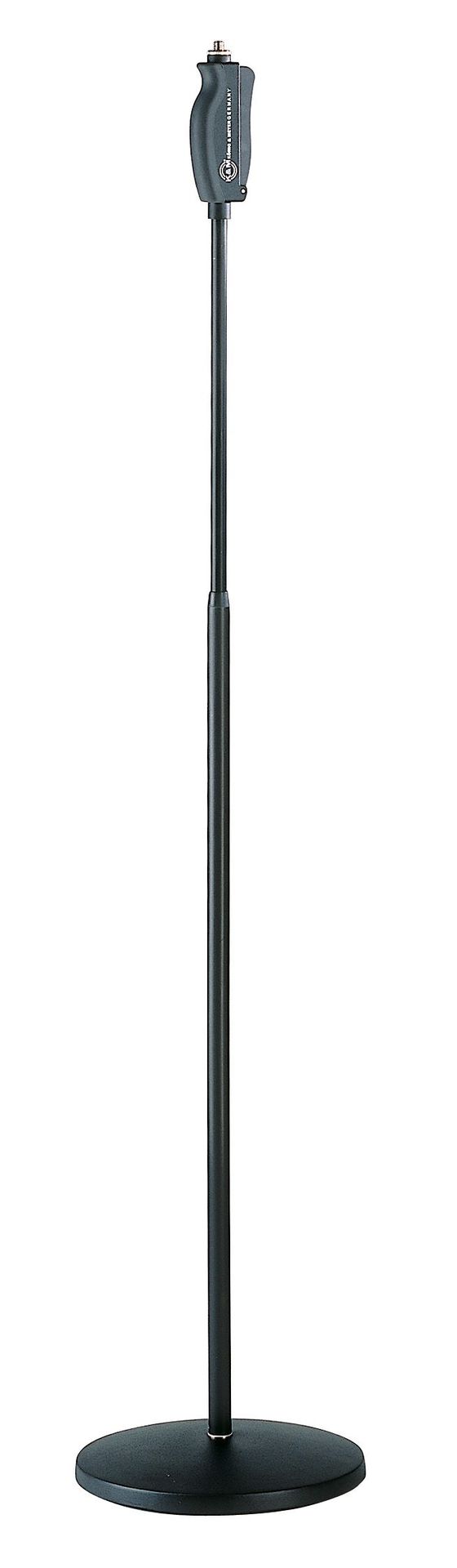 K&M 26085 Mikrofonstativ für Sänger mit Einhandverstellung, Rundfuß, schwarz _00003870_