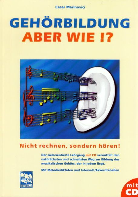 Buch Gehörbildung,  aber wie ? incl. CD Marinovici LEU Verlag