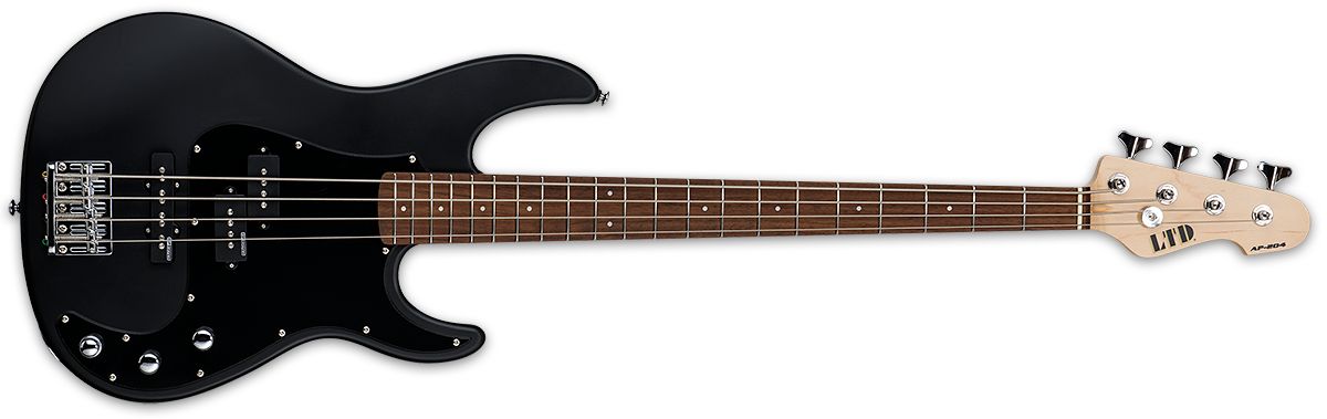 ESP Ltd AP-204 BLKS 4-Saiter E-Bass