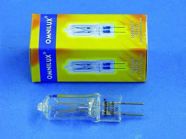 OMNILUX 230V/300W GX-6,35 75h 3200K