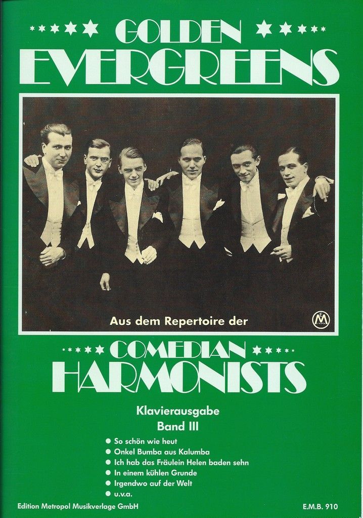 Noten Comedian Harmonists 3 Klavier & Gesang Metropol EMB 910