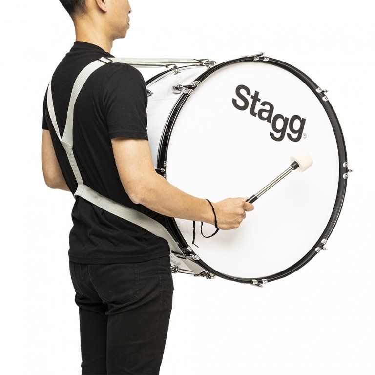 Stagg Marching Bass Drum 22 x 12" Marschpauke inkl. Gurt und Schlägel