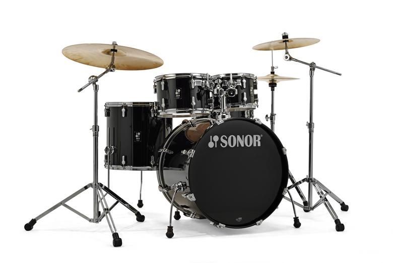 Sonor AQ1 Stage Set Piano Black Schlagzeug 22/10/12/16 Snare