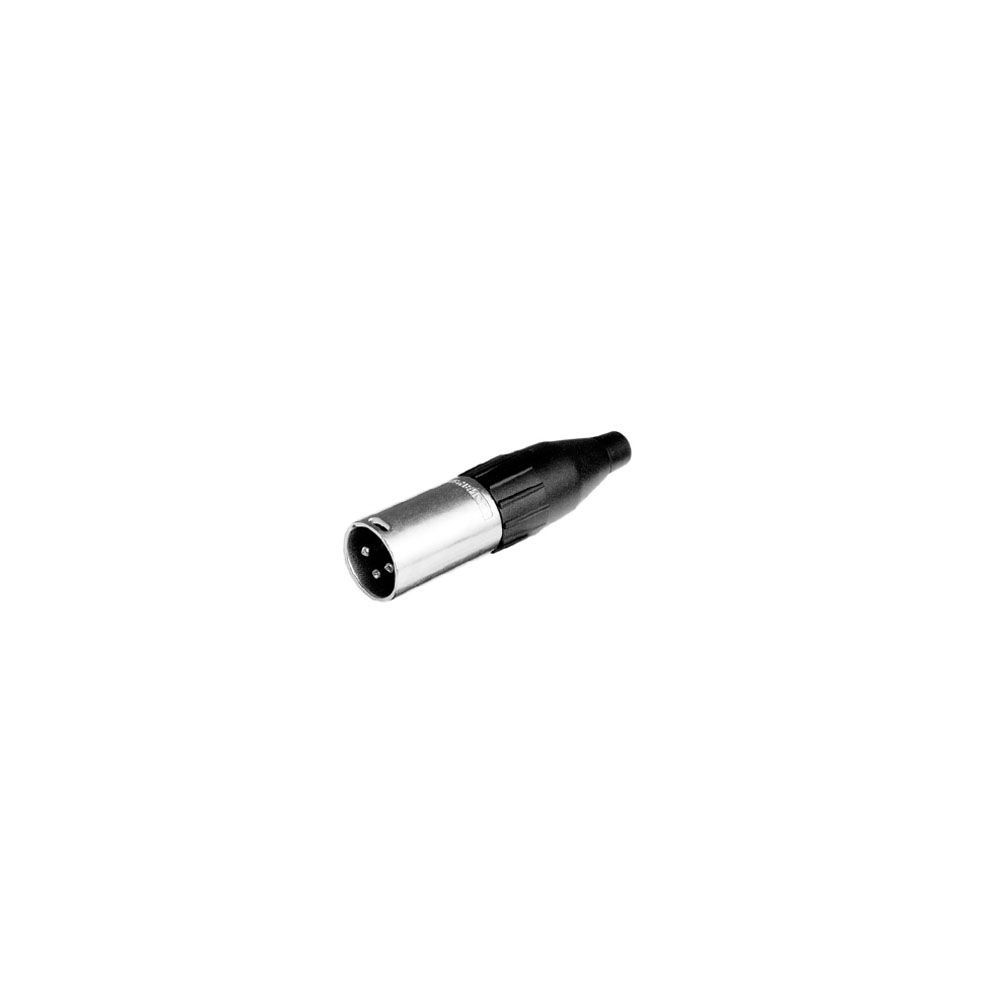 Mini-XLR Stecker, male 3-polig, nickel_00027374_
