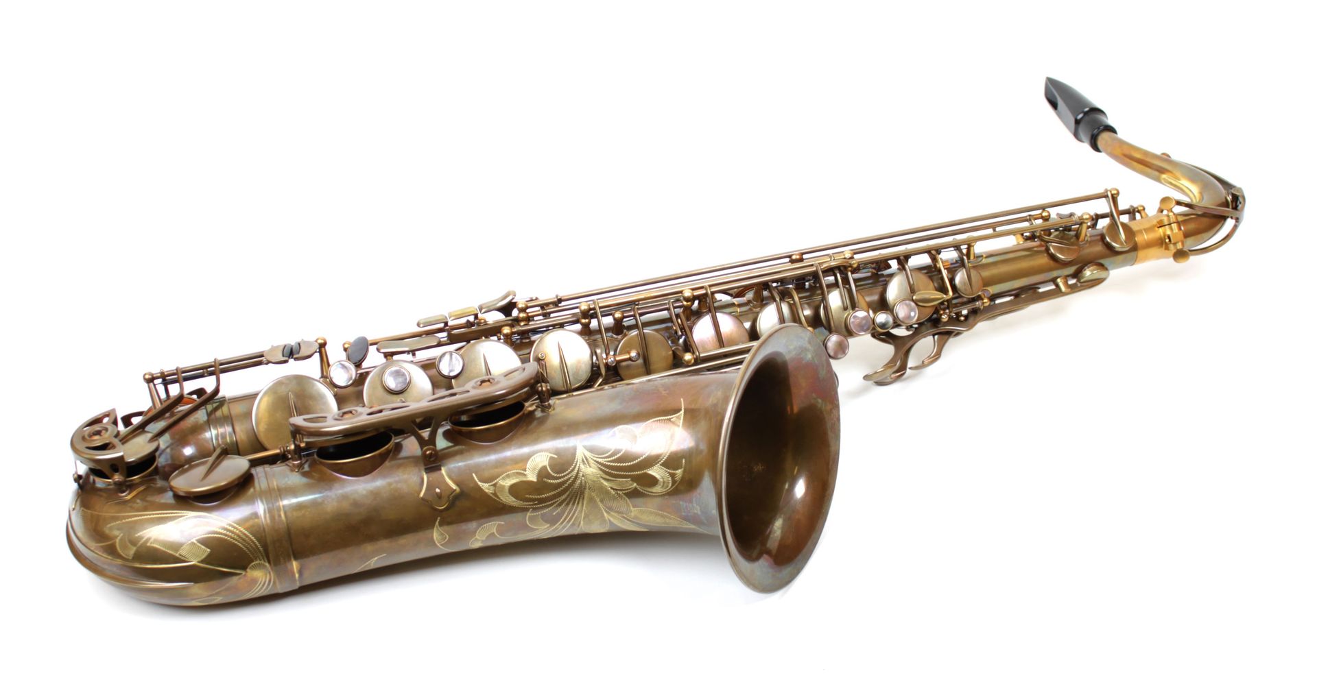 Le Monde Tenorsax Satellite RAW (unlackiert ), incl. Etui 