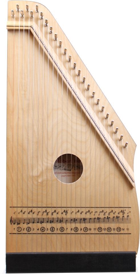 Hopf 200/4 Kinder-Zither 331/200-4,  natur , 25 Melodiesaiten Kinderzither