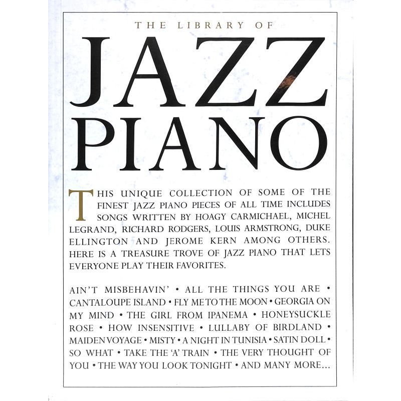 Noten The library of Jazz piano HL 00232520 Klavier Jazz-Bibliothek Klavier