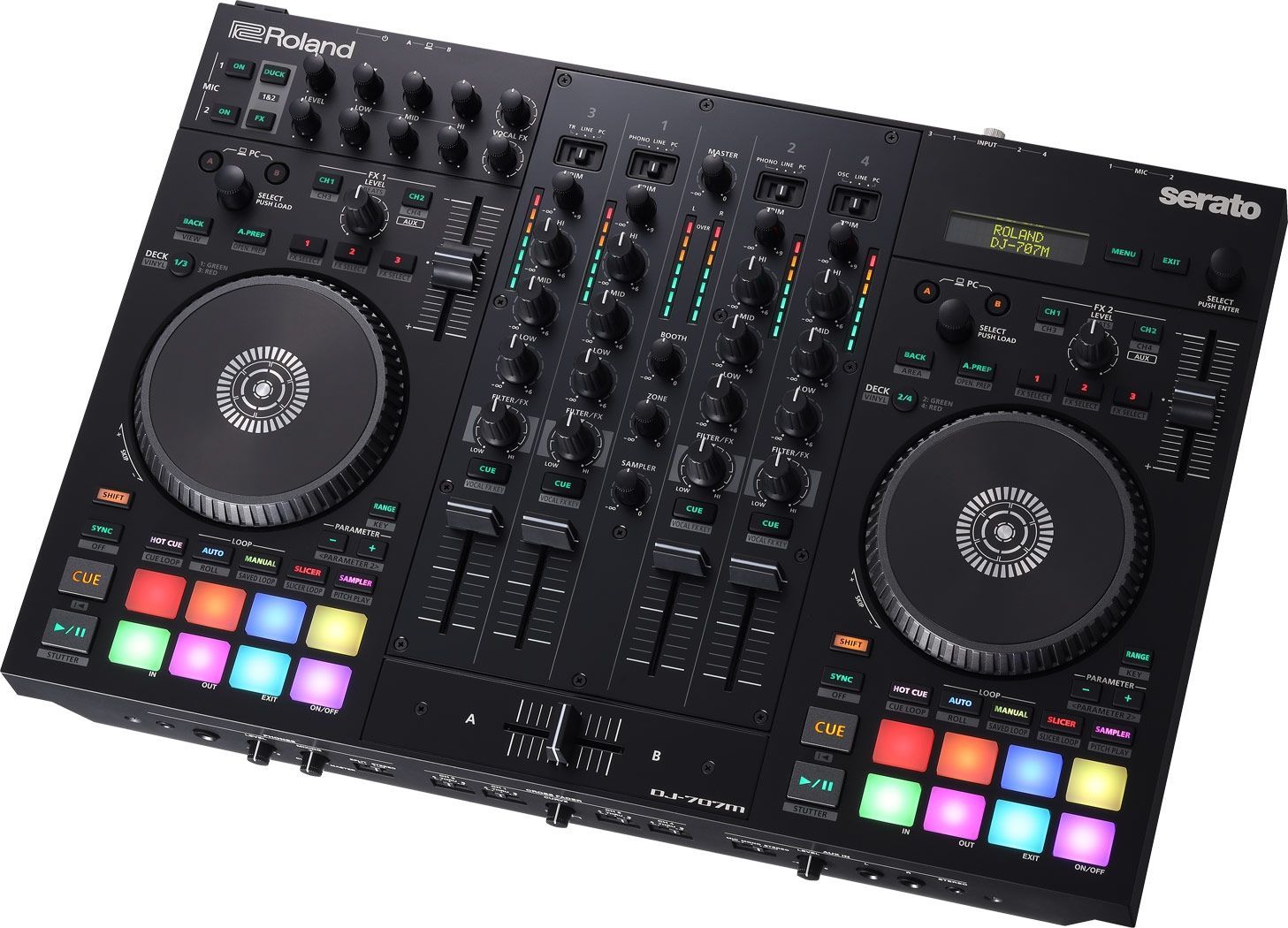 Roland DJ-707M 4-Kanal DJ Controller für Serato DJ Pro mit vier Decks Roland DJ-707M 4-Kanal DJ Controller für Serato DJ Pro mit vier Decks