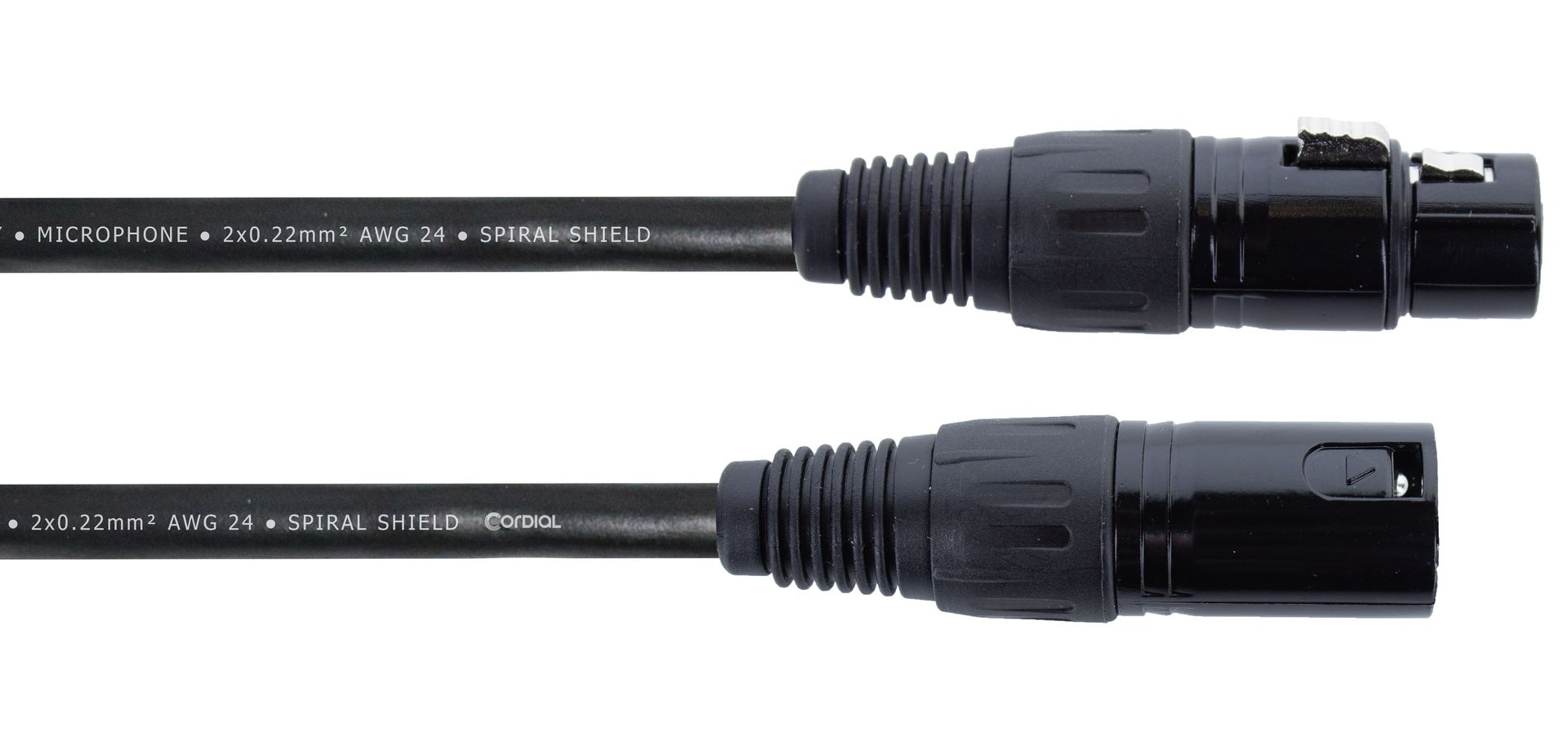 Cordial Elements EM 10 FM Mikrofonkabel  XLR male/female, 10 Meter schwarz_00054331_