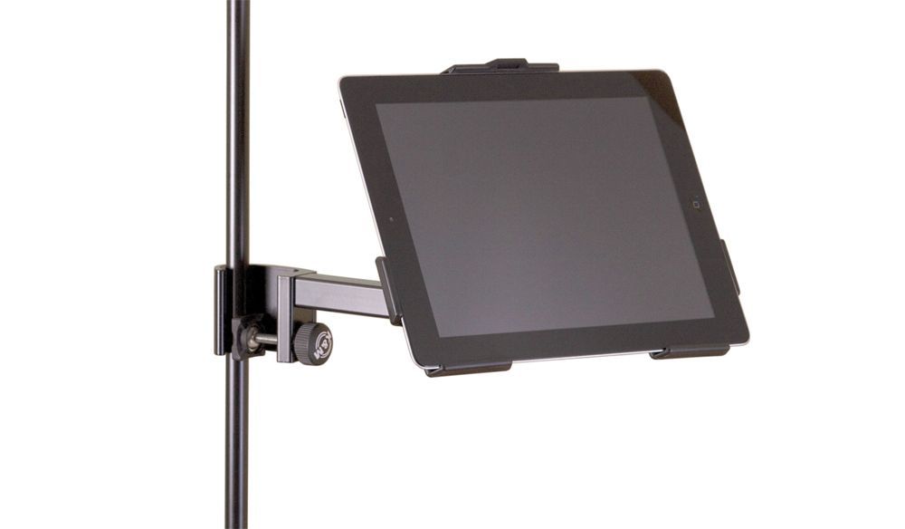 K&M 19722 iPad 2 Halter, iPad-Halter für Mikrofonstative und Ständer