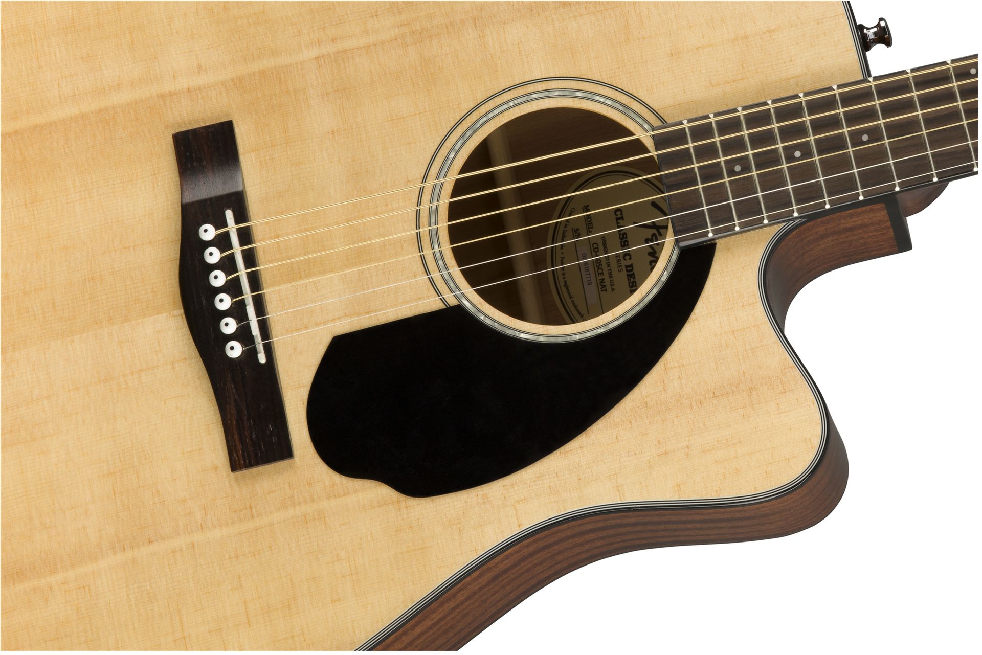 Fender CD-60 SCE NAT WN Akustikgitarre mit Pickup Natur