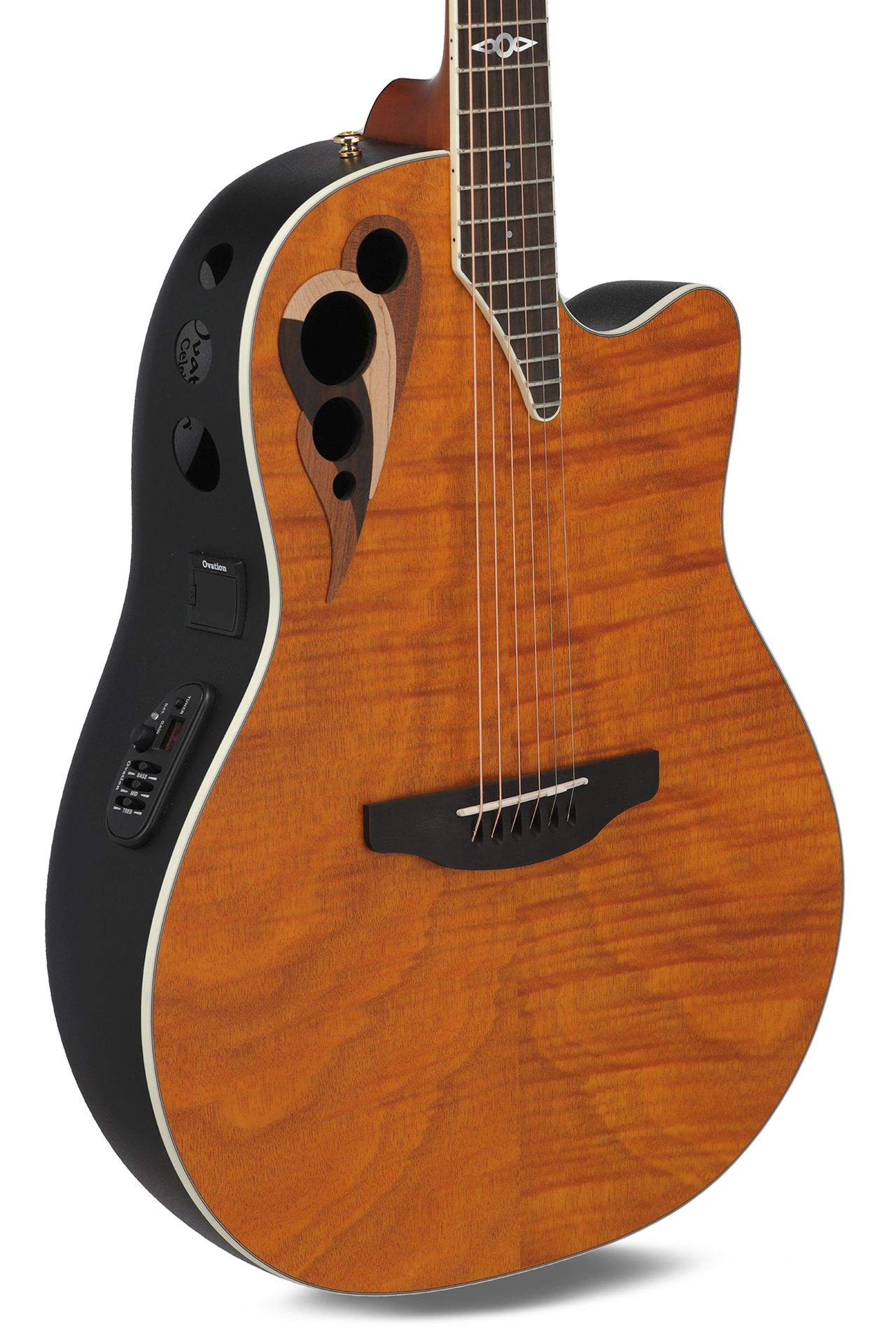 Ovation Celibrity Elite Deluxe Plus CDX40P-FM-G Amber FL Mahogany ltd.