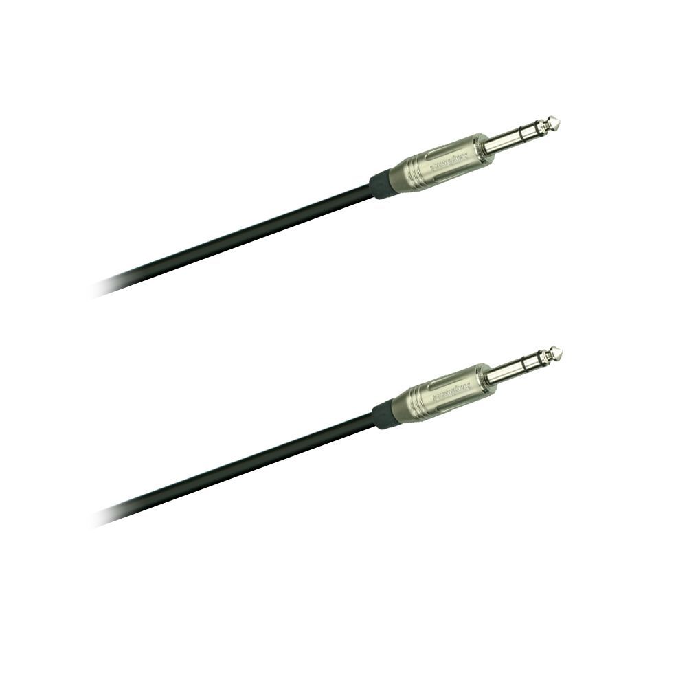 Audiokabel 6,3mm Klinke/Klinke, Stereo, 10 Meter, schwarz_00017106_