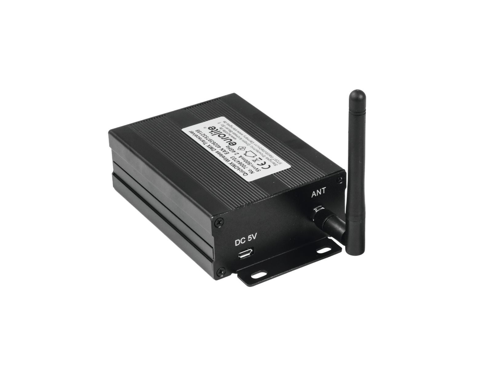 EUROLITE QuickDMX Funksender/Empfänger 2,4 GHz  für Lichtsteuerung_00034625_