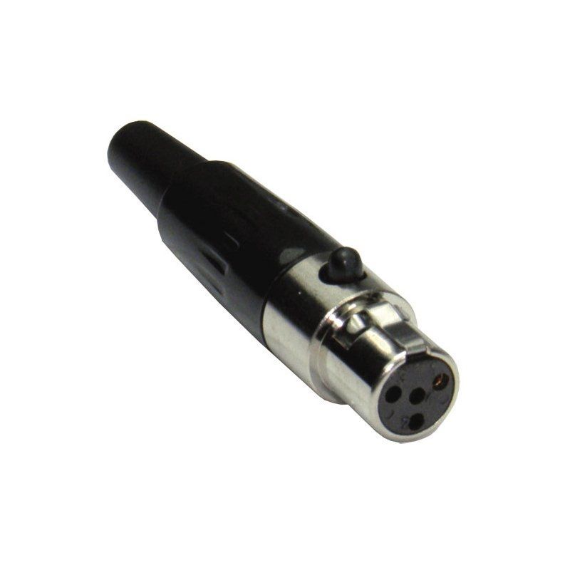4051344054583 - Mini-XLR Stecker female 4-polig nickel passt für Funkmikrofone zB Shure 4051344054583 - Mini-XLR Stecker female 4-polig nickel passt für Funkmikrofone zB Shure