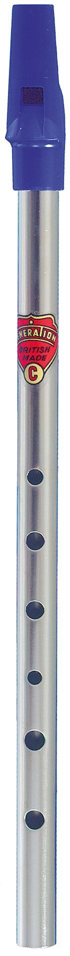 Flageolet Nickel C-Dur Irish Tin Whistle, Metall