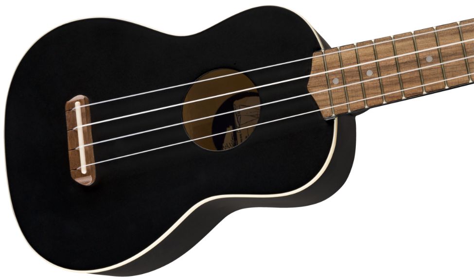 Fender Venice Soprano  Sopranukulele Black