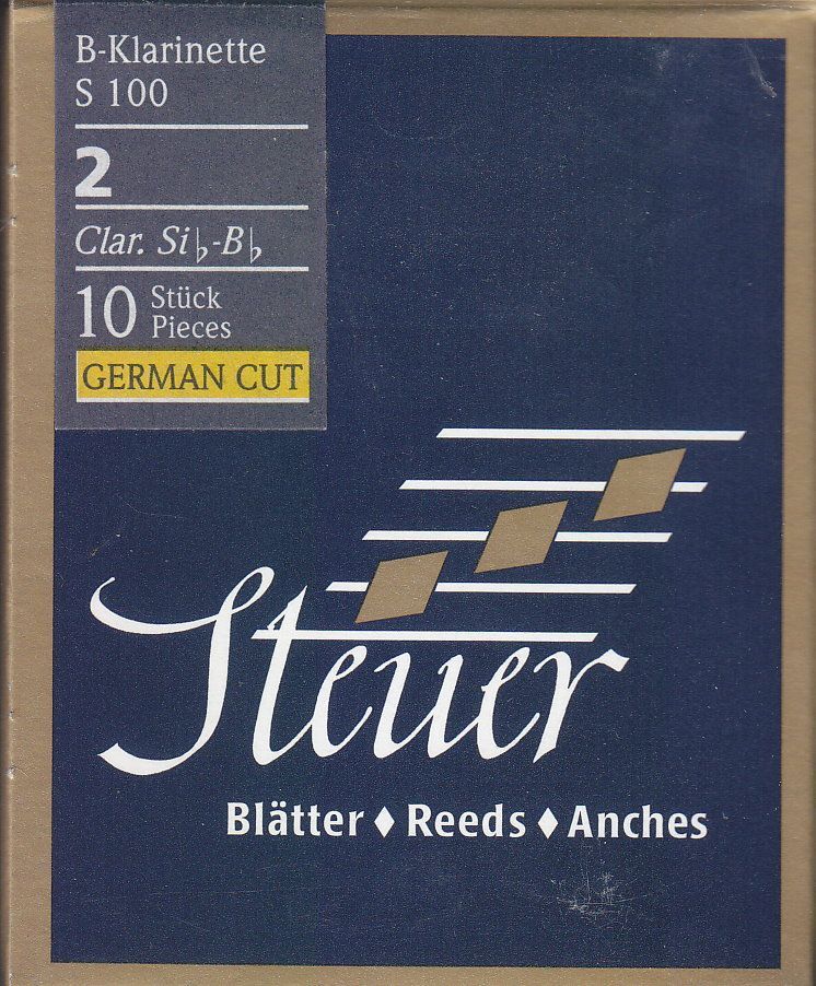 Steuer S-100 B-Klarinette deutsch 2,0  Blatt Blue Line