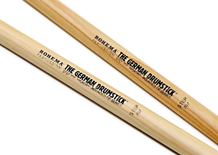 Rohema Step 707 Rounded Tip Hickory Drumsticks 61305