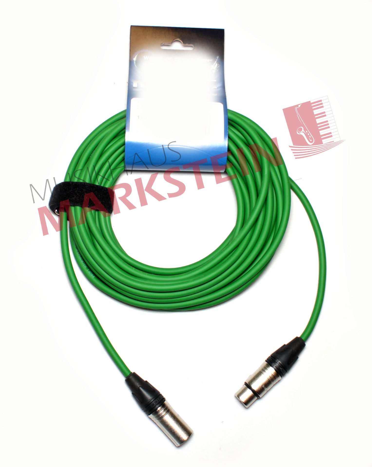 Mikrofonkabel Neutrik XLR male/female, 10 Meter grün