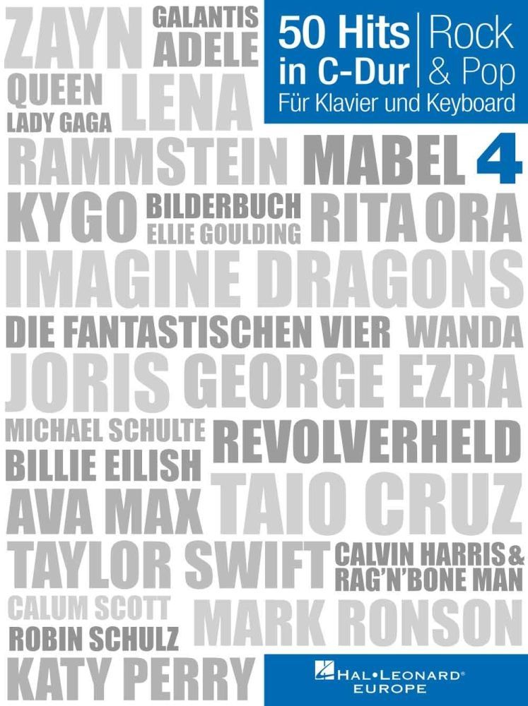 Noten 50 Hits in C-Dur Band 4 Rock & Pop leichte Arrangements Bosworth BOE 7968_00042300_