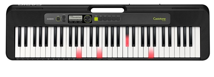 Casio LK-S250 Keyboard mit 61 Leuchttasten im Piano-Look und Lernfunktion