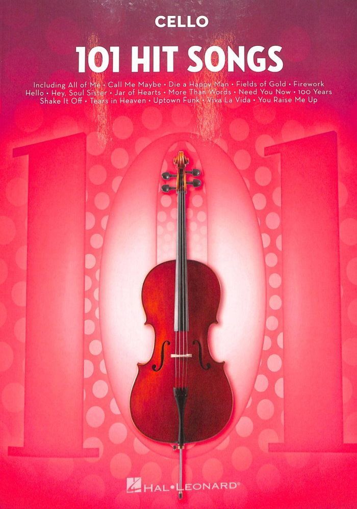 Noten Album 101 Hit Songs Cello Violoncello HL0197190 Hal Leonard_00035365_