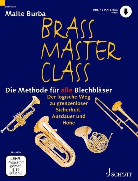 Noten Brass Master Class (+Online-Audio/Video) für alle Blechbläser Schott 8335D_00052695_