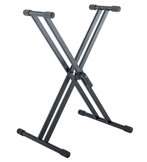 K&M 18993 Keyboardständer RICK 20 schwarz neues Modell, Stativ für Stagepianos, _00034955_