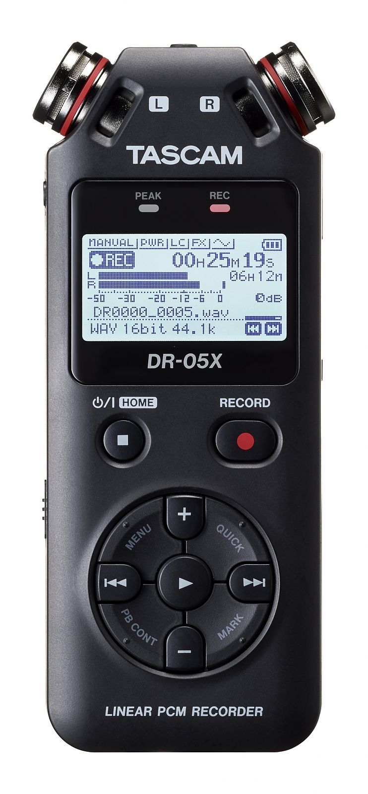 Tascam DR-05X  tragbarer Digitalrecorder und USB-Audiointerface