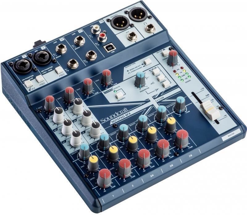 Soundcraft Notepad-8FX Kompaktmischpult 8-Kanal Mixer Soundcraft Notepad-8FX Kompaktmischpult 8-Kanal Mixer
