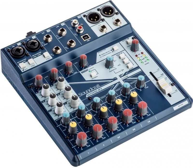 Soundcraft Notepad-8FX Kompaktmischpult  8-Kanal Mixer