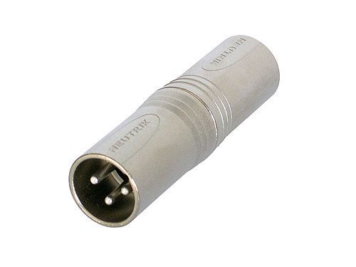 Neutrik NA3MM Festadapter XLRmale  XLRmale Adapterstecker Stecker-Stecker_00029993_