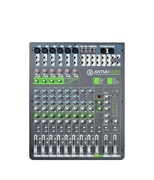 ANT ANTMIX12FX 12-Kanal Mixer mit integriertem Effektgerät und Fader