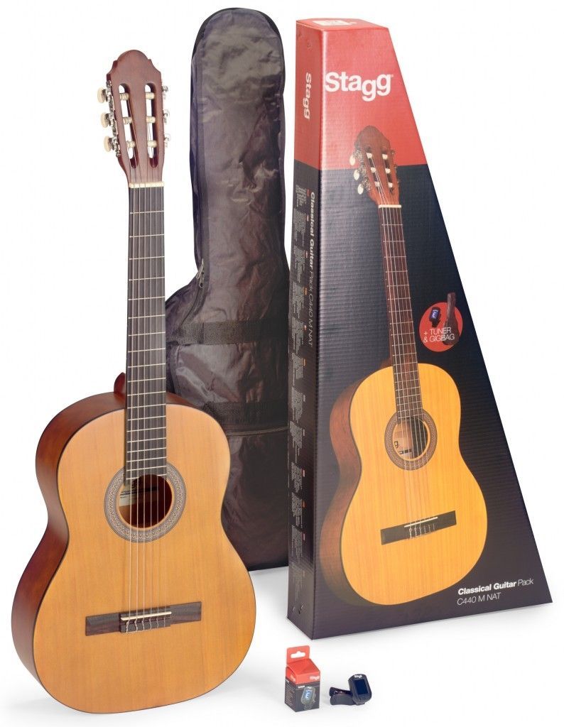 Stagg C440 M NAT PACK klassische Konzertgitarre  inkl. Tasche und Tuner_00052781_