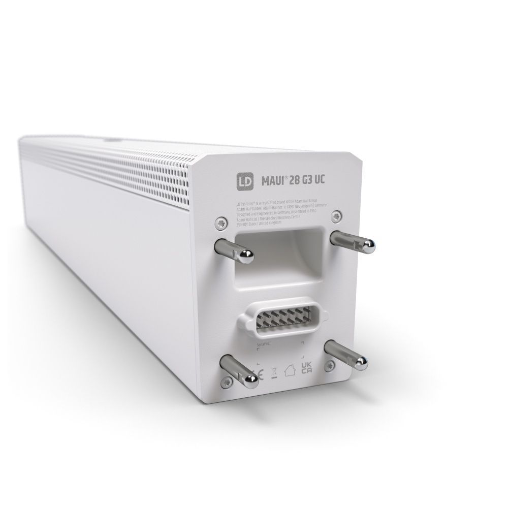 LD Systems Maui 28 G3 White Kompaktes Säulensystem mit Mixer und Bluetooth Weiß