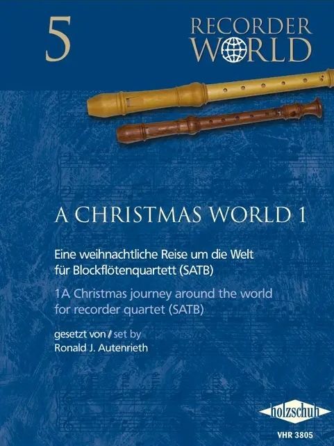 Noten A christmas world 1 Eine weihnachtliche Reise VHR3705 Holzschuh Blockflöte