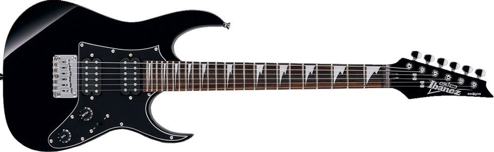 Ibanez GRGM21-BKN E-Gitarre  in 3/4 Größe Black Night