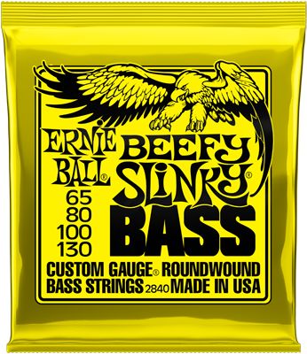 Ernie Ball EB2840 Beefy Slinky E-Bass Saiten Slinky 065-130