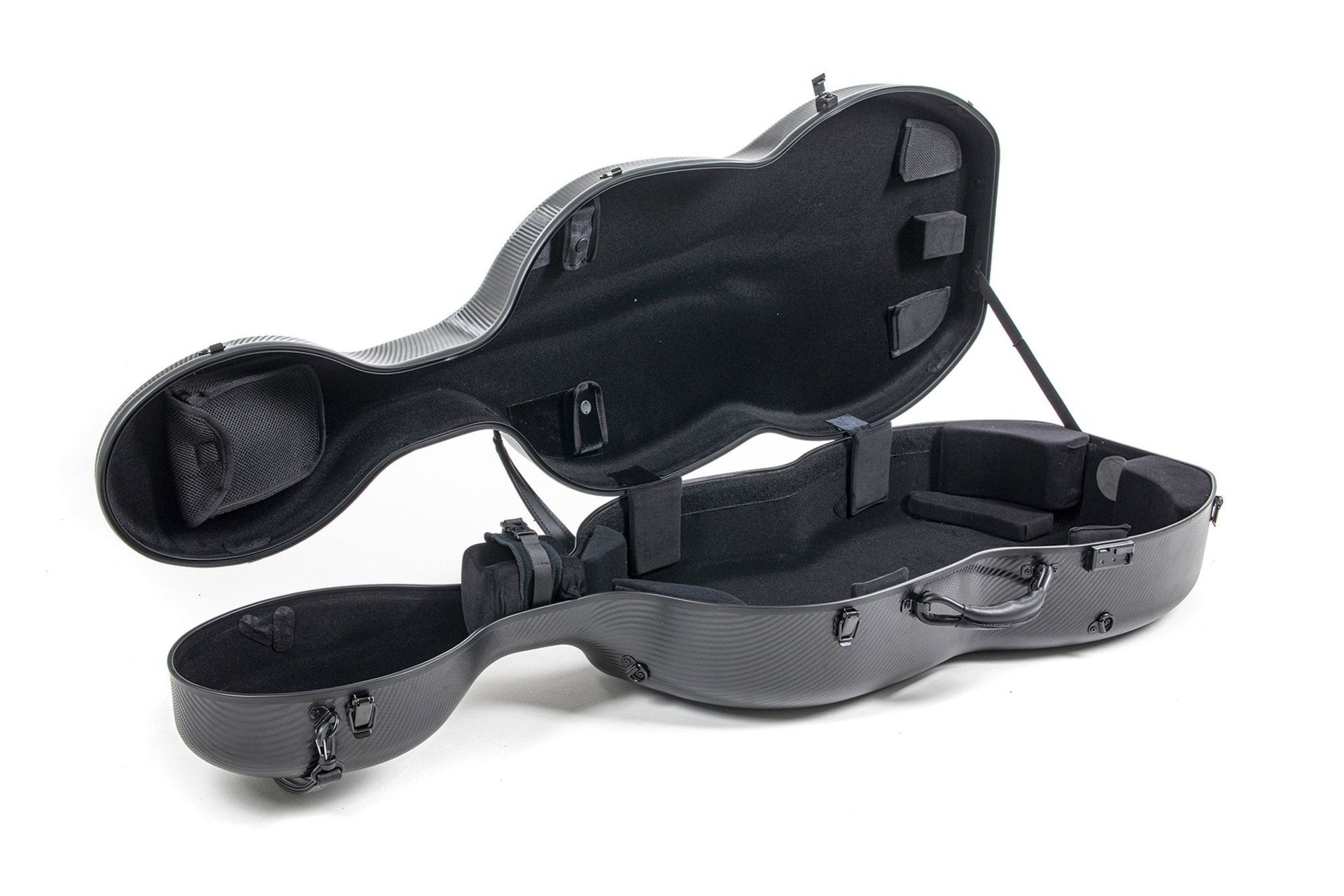 Cello-Etui schwarz 4/4 Polycarbont  4,6 kg  - abnehmb Rucksackriemen Cello Case _00053312_